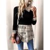 image:imageGORGLITTER Womens Long Sleeve Peplum Tops Blouse Dressy Casual Button Down Collared Shirts Fall Teacher Baby Doll TopsBlack