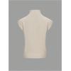 image:imageGORGLITTER Womens Mock Neck Sweater Tank Cap Sleeve Trendy Dressy Casual Knit Sweaters VestApricot