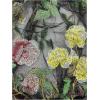image:imageGORGLITTER Womens Off The Shoulder Embroidered Floral Tops Trendy Mesh Sheer Bishop Sleeve Boho Cropped Blouses ShirtGreen