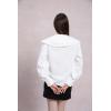 image:imageGORGLITTER Womens Peter Pan Collar Shirt Blouse Long Sleeve Ruffle Large Doll Collar Button Shirt Tops Trendy 2025Light White