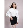 image:imageGORGLITTER Womens Peter Pan Collar Shirt Blouse Long Sleeve Ruffle Large Doll Collar Button Shirt Tops Trendy 2025Light White