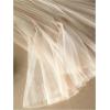 image:imageGORGLITTER Womens Pleated Skirts Elastic High Waisted Mesh Flowy ALine Party Long Tutu SkirtApricot