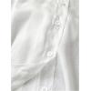 image:imageGORGLITTER Womens Plus Size Chiffon Long Sleeve Tops Blouse Dressy Casual Bow Collared Shirt Sheer Button Up Fall TopWhite