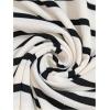image:imageGORGLITTER Womens Striped Off The Shoulder Tops 34 Sleeve Asymmetrical Dressy T Shirts Business Casual OutfitsMulticolor