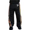 image:imageGORGLITTER Mens Baggy Sweatpants Colorful Striped Drawstring Waist Straight Wide Leg Workout Track Pants StreetwearBlack