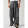 image:imageMens Baggy Pleated Striped Dress Pants 2025 Casual Wide Leg Trousers with Pockets