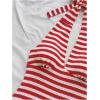 image:imageGORGLITTER Womens Backless Halter Shorts Rompers Dressy Summer Vacation Sexy Striped Open Back One Piece JumpsuitRed