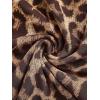image:imageGORGLITTER Womens Cheetah Leopard Animal Print Dress Y2k Backless Mesh Long Sleeve Bodycon Mini DressesBrown