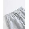image:imageGORGLITTER Womens Elastic Bottom Sweatpants High Waist Stretch Loose Casual Lounge Athletic Joggers with PocketsLight Grey