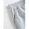 image:imageGORGLITTER Womens Elastic Bottom Sweatpants High Waist Stretch Loose Casual Lounge Athletic Joggers with PocketsLight Grey
