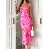 image:imageGORGLITTER Womens Floral Wedding Guest Derby Midi Dress Cocktail Summer Boho Beach Going Out Fishtail Sun DressesBig Pink