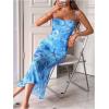 image:imageGORGLITTER Womens Floral Wedding Guest Derby Midi Dress Cocktail Summer Boho Beach Going Out Fishtail Sun DressesBlue Florals