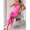 image:imageGORGLITTER Womens Floral Wedding Guest Derby Midi Dress Cocktail Summer Boho Beach Going Out Fishtail Sun DressesLight Pink
