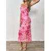image:imageGORGLITTER Womens Floral Wedding Guest Derby Midi Dress Cocktail Summer Boho Beach Going Out Fishtail Sun DressesLight Pink