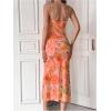 image:imageGORGLITTER Womens Floral Wedding Guest Derby Midi Dress Cocktail Summer Boho Beach Going Out Fishtail Sun DressesOrange