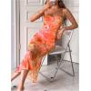 image:imageGORGLITTER Womens Floral Wedding Guest Derby Midi Dress Cocktail Summer Boho Beach Going Out Fishtail Sun DressesOrange