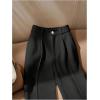 image:imageGORGLITTER Womens High Waisted Dress Pants Dressy Casual Straight Wide Leg Work Business Office PantsBlack