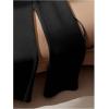 image:imageGORGLITTER Womens High Waisted Dress Pants Dressy Casual Straight Wide Leg Work Business Office PantsBlack