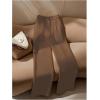 image:imageGORGLITTER Womens High Waisted Dress Pants Dressy Casual Straight Wide Leg Work Business Office PantsChocolate Brown