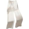 image:imageGORGLITTER Womens High Waisted Dress Pants Dressy Casual Straight Wide Leg Work Business Office PantsWhite