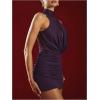 image:imageGORGLITTER Womens Lace Birthday Mini Dress Summer Sleeveless Mock Neck Bodycon Ruched Cocktail Formal Party DressesPurple