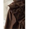 image:imageGORGLITTER Womens Lantern Long Sleeve Mini Dresses Ruffle Tie Crew Neck Chiffon Western Cowgirl Rodeo Dress OutfitsCoffee Brown