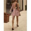 image:imageGORGLITTER Womens Polka Dots Halter Mini Dress Tie Backless Ruched A Line Going Out Wedding Guest DressesPink