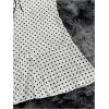 image:imageGORGLITTER Womens Polka Dots Mini Dress Backless Lace Ruffle Strapless Tube Short Dresses Coquette OutfitsApricot