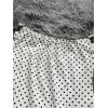 image:imageGORGLITTER Womens Polka Dots Mini Dress Backless Lace Ruffle Strapless Tube Short Dresses Coquette OutfitsApricot