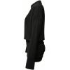 image:imageGORGLITTER Womens Sheer Button Down Shirt Dress Mesh Long Sleeve Ruched Bodycon Mini Dresses Sexy Summer Going Out OutfitsBlack