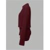 image:imageGORGLITTER Womens Sheer Button Down Shirt Dress Mesh Long Sleeve Ruched Bodycon Mini Dresses Sexy Summer Going Out OutfitsRose Red