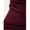image:imageGORGLITTER Womens Strapless Ruched Tube Mini Dresses Elegant Classy Casual Party Cut Out Backlesss Bodycon Sun DressRedwood