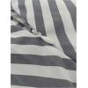 image:imageGORGLITTER Womens Striped Maxi Skirt Frill Trim Ruffle Flowy A Line Trendy Boho Long SkirtsBlack and White