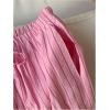 image:imageGORGLITTER Womens Striped Pants Elastic Waist Lightweight Palazzo Pants Wide Leg Beach Vacation TrousersPink
