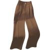 image:imageGORGLITTER Womens High Waisted Dress Pants Dressy Casual Straight Wide Leg Work Business Office PantsChocolate Brown