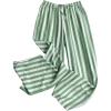 image:imageGORGLITTER Womens Striped Pants Elastic Waist Lightweight Palazzo Pants Wide Leg Beach Vacation TrousersGreen