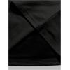 image:imageGORGLITTER Mens Cap Sleeve Cropped Tee Top Unisex Crew Neck Dolman Sleeve Oversized T ShirtDeep Black