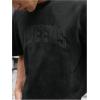 image:imageGORGLITTER Mens Cropped T Shirt Crop Top Graphic Short Sleeve Oversized Gym Boxy Tees Workout ShirtsBlack