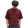 image:imageGORGLITTER Mens Cropped T Shirt Crop Top Graphic Short Sleeve Oversized Gym Boxy Tees Workout ShirtsRed