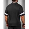 image:imageGORGLITTER Mens Letter Graphic T Shirts Oversized Short Sleeve Round Neck T ShirtBlack Letter