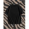image:imageGORGLITTER Mens Lip Pattern Graphic Tees Loose Short Sleeve Crewneck T Shirts Streetwear TopBlack