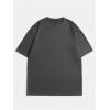 image:imageGORGLITTER Mens Lip Pattern Graphic Tees Loose Short Sleeve Crewneck T Shirts Streetwear TopDark Grey Skull  Letter