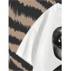 image:imageGORGLITTER Mens Lip Pattern Graphic Tees Loose Short Sleeve Crewneck T Shirts Streetwear TopWhite