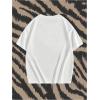image:imageGORGLITTER Mens Lip Pattern Graphic Tees Loose Short Sleeve Crewneck T Shirts Streetwear TopWhite