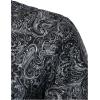 image:imageGORGLITTER Mens Paisley Cruise Shirts Vintage Floral Button Down Shirt Short Sleeve Summer Beach Vacation Casual TopsGrey