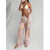 image:imageGORGLITTER Womens Beach Cover Up Pants Bathing Suit Summer Zebra Pants Graphic Print Bikini Bottoms Coverups SwimsuitsPink
