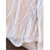image:imageGORGLITTER Womens Crochet Boho Beach Cover Up Long Sleeve V Neck Sheer Knitted Swimwear Coverups Top