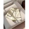 image:imageGORGLITTER Womens Dress Shorts Pleated Wide Leg Baggy High Waisted Casual Work Office Trouser Shorts with BeltBeige