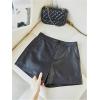 image:imageGORGLITTER Womens Y2k Leather Shorts Sexy Casual High Waist Rave Outfits Club Going Out Outfits PU Goth ShortsBlack