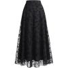 image:imageGORGLITTER Womens Y2k Ren Faire Skirt Boho Mesh Sheer Goth Flowy High Waist Long Church Skirts Going Out OutfitsBlack